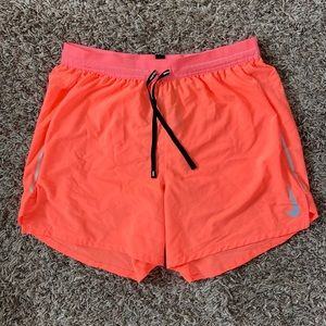 COPY - COPY - 4” Nike Running Shorts Neon Orange/Pink - size M